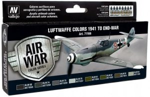 Vallejo Vallejo: 71.166 - Model Air - Air War - Luftwaffe Colors - 1941 to End-War (8x18 ml) 2