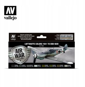 Vallejo Vallejo: 71.166 - Model Air - Air War - Luftwaffe Colors - 1941 to End-War (8x18 ml) 5