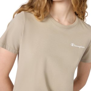Champion Koszulka damska Short Sleeve T-shirt beżowa 118408 MS041 S 4