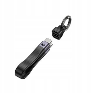 Unitek Unitek Kabel USB-C w formie breloka | USB4 | 40 Gb/s | 240W PD  8K | 13 cm, czarny 8