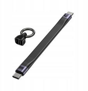 Unitek Unitek Kabel USB-C w formie breloka | USB4 | 40 Gb/s | 240W PD  8K | 13 cm, czarny 10