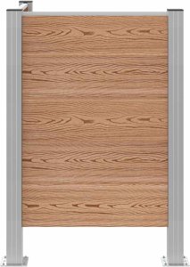 vidaXL vidaXL Ogrodzenie na Kosz na Śmieci brązowy 85 x 85 x 115 cm 4