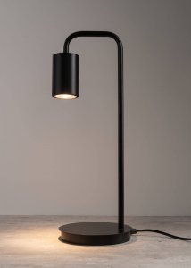 Lampa stołowa Sigma Stojąca lampa gabinetowa Luis z metalu na biurko czarna 2