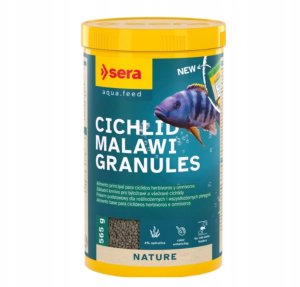 Sera Granugreen Nature* 1,000 ml, granulat - pokarm dla pielęgnic 2