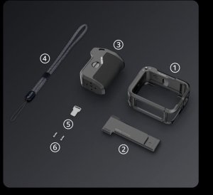 Telesin Uchwyt Grip Ramka Montażowa Frame Mount Iso Do Insta 360 Ace Pro 2 Ace Pro / S6-fms-31-tis 9