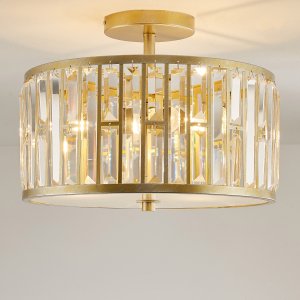 Lampa sufitowa Cosmo Light Plafon pałacowy Kyiv C03411CP kryształy kryształy złoty 2