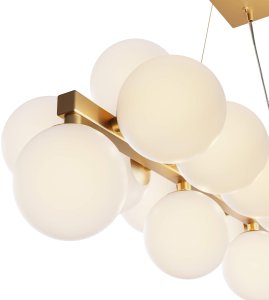 Lampa wisząca Maytoni Zwisowa lampa Dallas MOD547PL-25BS balls kule białe złote 3
