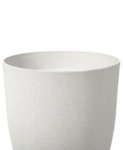 Beliani Zestaw 2 doniczek CROTON 43 cm Złamana biel 5