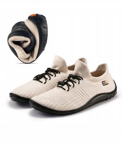 Buty trekkingowe męskie Big Star SH5001M Buty męskie barefoot merino kremowy/czarny 41 2