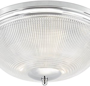 Lampa sufitowa DAR Łazienkowy plafon Arbor ARB5250 Dar Lighting szklany IP44 chrom 2