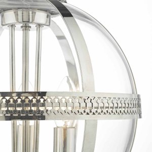 Lampa wisząca DAR Lampa wisząca Vanessa VAN0338 Dar Lighting ball kula nikiel 3