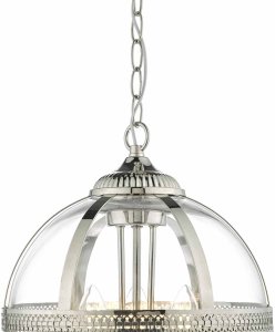 Lampa wisząca DAR Lampa wisząca Vanessa VAN0338 Dar Lighting ball kula nikiel 4