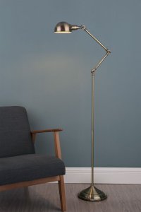 Lampa podłogowa DAR Podłogowa lampa vintage Ranger RAN4975 Dar Lighting regulowana mosiądz 3