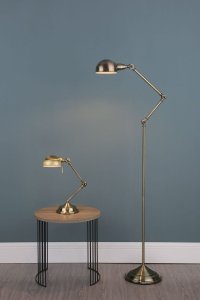 Lampa podłogowa DAR Podłogowa lampa vintage Ranger RAN4975 Dar Lighting regulowana mosiądz 4
