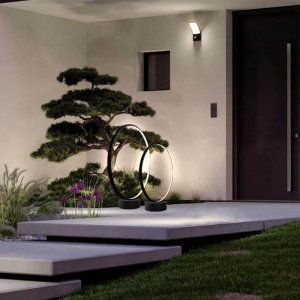 Shilo Ring ogrodowy Abira 9914 Shilo LED 30W 3000K z wtyczką IP44 antracyt 4