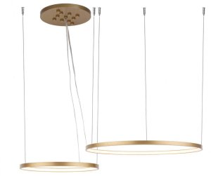 Lampa sufitowa Shilo Żyrandol pierścieniowy Agari Multi 5424 Shilo LED 89W 3000K złoty 3