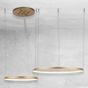 Lampa sufitowa Shilo Żyrandol pierścieniowy Agari Multi 5424 Shilo LED 89W 3000K złoty 5