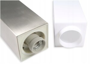 SuperLed Kwadratowy słupek zewnętrzny Primi M 6937 SuperLED IP44 chrom 2
