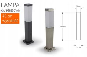 SuperLed Kwadratowy słupek zewnętrzny Primi M 6937 SuperLED IP44 chrom 4