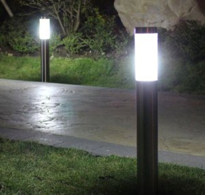 SuperLed Lampa stojąca słupek Springi L 6721 SuperLED ogrodowy chrom 2
