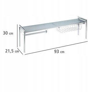 Wenko Półka kuchenna EXQUISIT - stal chromowana, WENKO 8