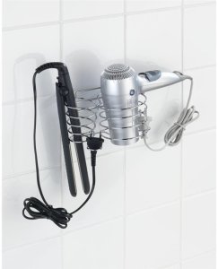 Wenko Uchwyt CLASSIC na suszarkę do włosów i prostownicę, 2w1, WENKO 5
