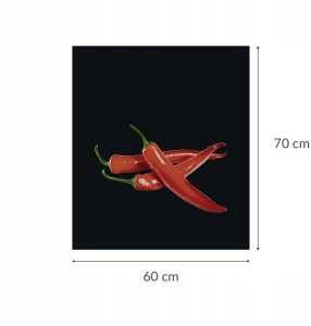 Wenko Szklana płyta kuchenna HOT PEPERONI, 60 x 70 cm, WENKO 4
