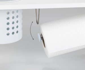 Wenko Półka kuchenna z uchwytem na ręczniki papierowe BLANCO, WENKO 7