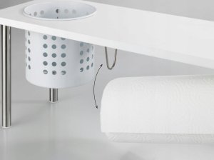Wenko Półka kuchenna z uchwytem na ręczniki papierowe BLANCO, WENKO 8