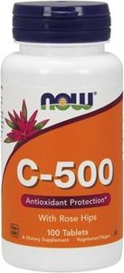 NOW Foods Witamina C-500 z dziką różą 100 tabletek 1