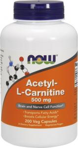 NOW Foods Acetyl L-Carnitine 500mg 200 kapsułek 1