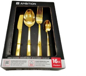 Ambition SZTUĆCE 16 EL 320054 MADENI ZŁOTE 7