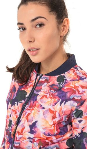 Iguana Kurtka damska Kahina Pink Floral Print/Patriot Blue r. S 4