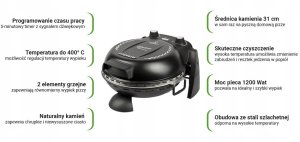 Piec do pizzy G3Ferrari Piec do pizzy G3Ferrari G1017701 Anniversary black 10