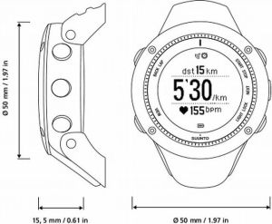 Zegarek sportowy Suunto Zegarek do biegania GPS Ambit3 Run Black (SS021257000) 9