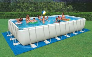 Intex Basen ogrodowy stelażowy Ultra Frame Rectangular 732x366x132cm (28362NP) 3