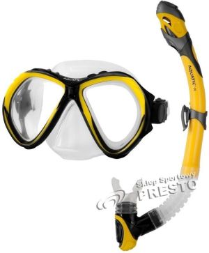 Aquatic Zestaw do nurkowania maska Zona + fajka Elba żółty r. uniwersalny 1