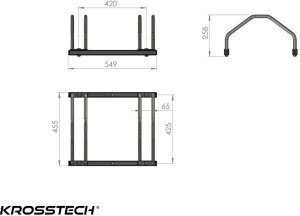 Krosstech Stojak na rowery ECHO-2  na 2 rowery ocynkowany Uniwersalny 2