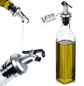 Vilde Butelka na Oliwę Ocet z Dozownikiem Szklana VILDE 250 ml Przezroczysta 2