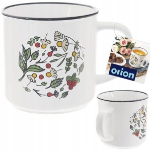 Orion Kubek Ceramiczny na Kawę Herbatę Kakao Duży Kwiaty Prezent ORION 700 ml 2