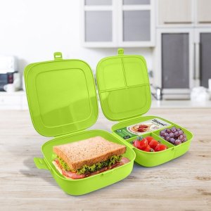 Aptel Pojemnik Lunchbox Dzielony 3 Komory 14 L VILDE z Klipsami 16 x 16 cm 3