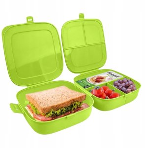 Aptel Pojemnik Lunchbox Dzielony 3 Komory 14 L VILDE z Klipsami 16 x 16 cm 5