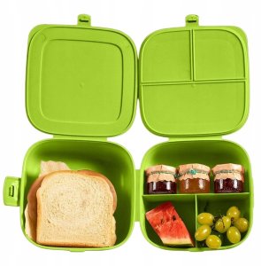 Aptel Pojemnik Lunchbox Dzielony 3 Komory 14 L VILDE z Klipsami 16 x 16 cm 6