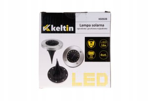 KELTIN Lampa solarna ogrodowa 16LED gruntowa najazdowa (komplet 4szt.) (1/6) 6