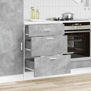 Okmed Szafka kuchenna dolna Lyon Betonowa szara Drewno klejone 3