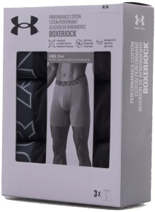 Under Armour Bokserki męskie UNDER ARMOUR Czarne - 3 PAK Performance XL 4