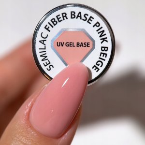 Semilac SEMILAC Fiber Base Baza do lakierów hybrydowych - Pink Beige 7 ml 2