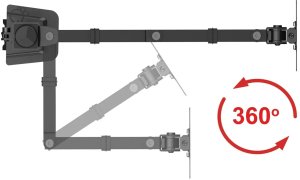 VETOUSON Uchwyt na monitor 18-32 cale 10kg biurkowy VX-161 uniwersalny regulowany 6
