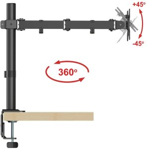 VETOUSON Uchwyt na monitor 18-32 cale 10kg biurkowy VX-161 uniwersalny regulowany 9