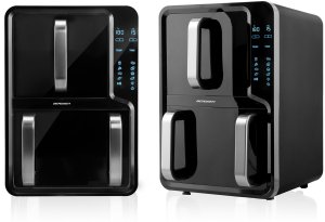 Frytkownica beztłuszczowa Berdsen Frytkownica beztłuszczowa dwukomorowa pionowa 12 l Air fryer frytownica Berdsen 2800W BD-664 2